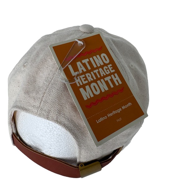 Latino Heritage Month Familia Baseball Cap Adjustable Embroidered Cream OS NEW - Picture 6 of 10